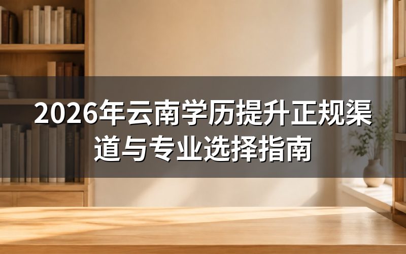 云南学历提升正规渠道识别