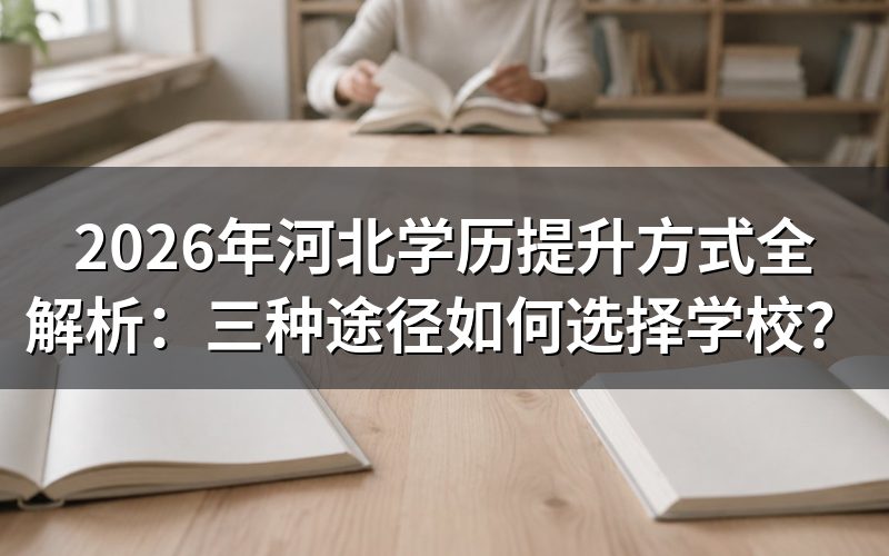 河北学历提升需要选择学校吗?