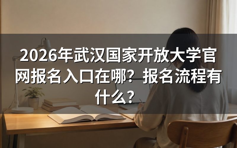 2026年湖北开放教育报名入口与操作指南