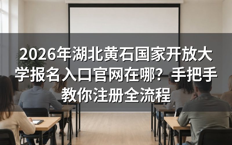 实战经验:湖北开放教育报名五步通关指南