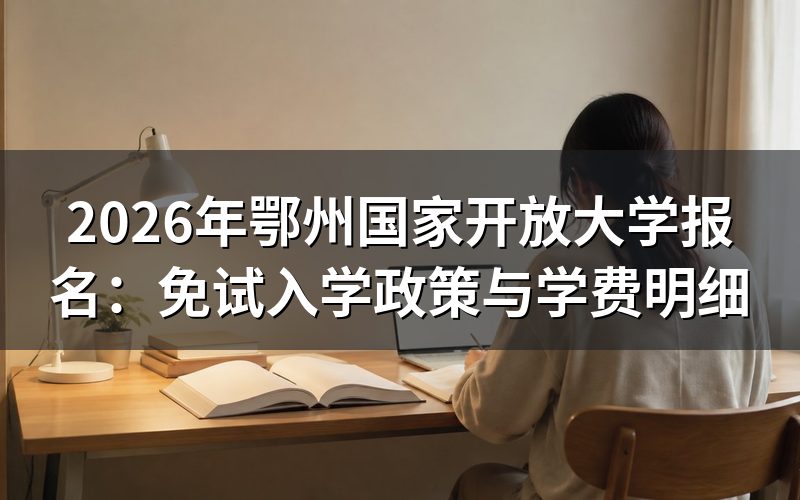 避坑指南：2026年湖北开放教育报名核心要点