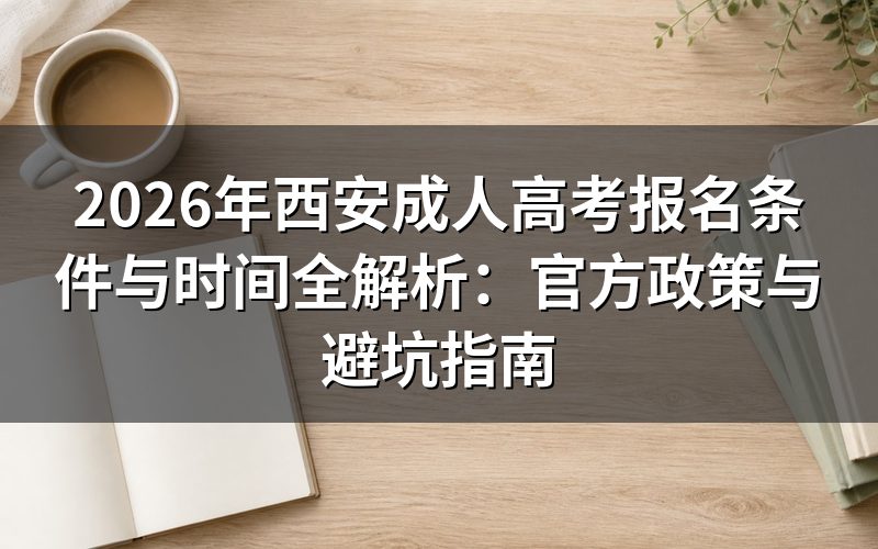 2026年西安成人高考报名条件