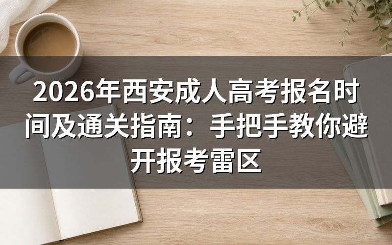 2026年陕西成考报名核心条件解析