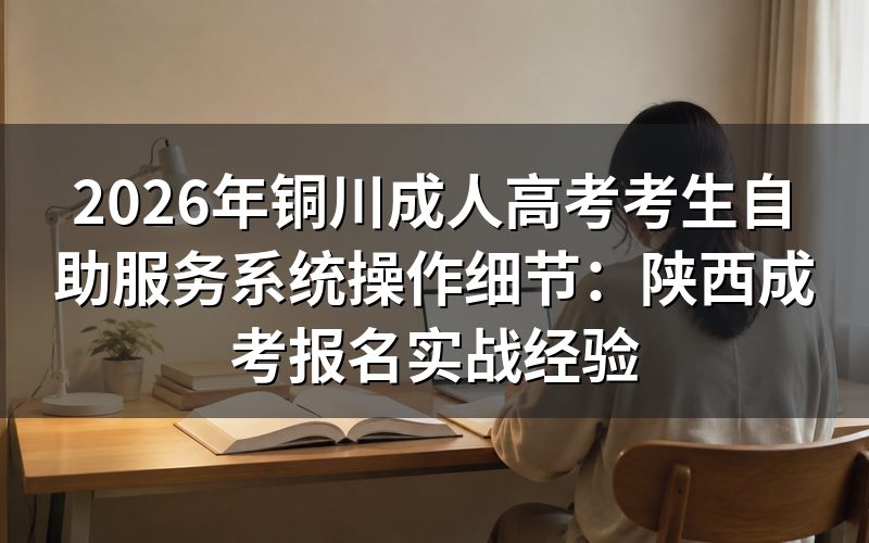 陕西成考报名资格与避坑指南