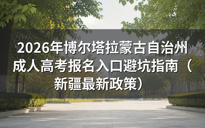 2026年新疆成考报名资格深度评测