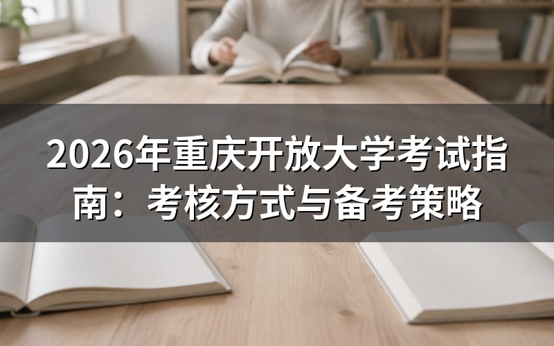 重庆开放大学考核方式解析