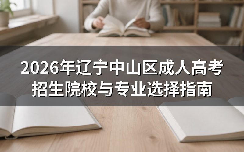 辽宁中山区成人高考招生院校