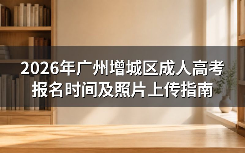 2026年广州增城区成人高考报名时间