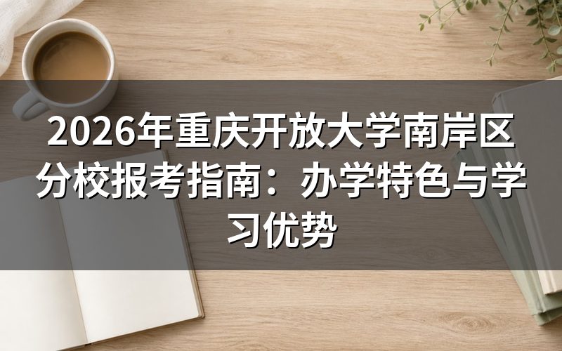 重庆开放大学南岸区分校办学特色