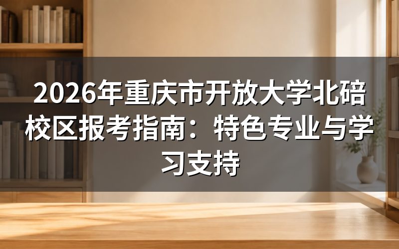 重庆市开放大学北碚校区概况