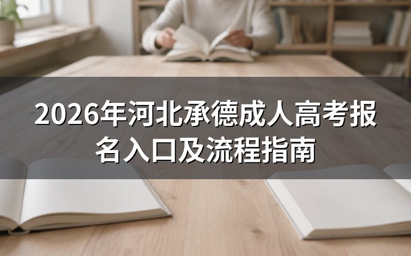 2026年河北承德成人高考报名入口