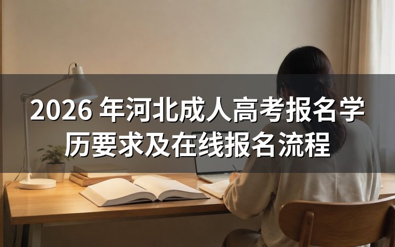 2026 年河北成人高考报名的学历要求是什么?