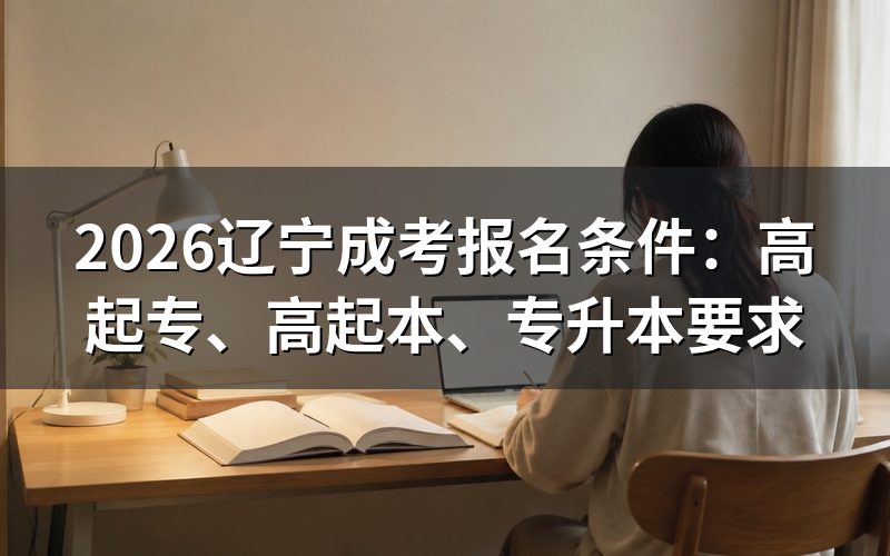 一、辽宁成考报名的基本条件
