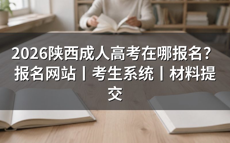 一、2026陕西成人高考官方入口