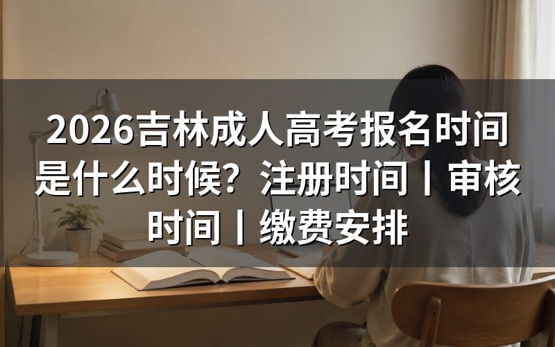 2026吉林成人高考报名时间