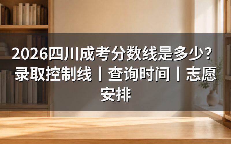 2026四川成考分数线是多少?