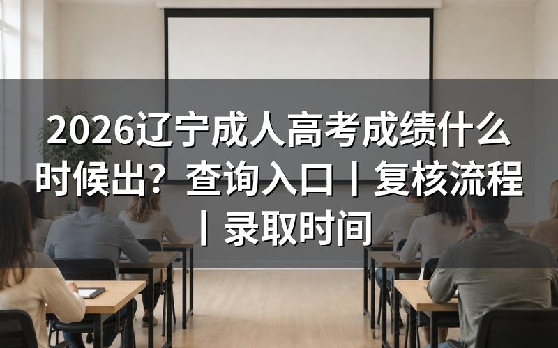 2026辽宁成人高考成绩什么时候出？