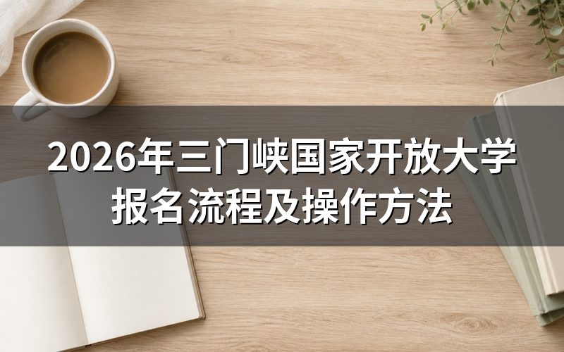 2026年三门峡国家开放大学怎么报名