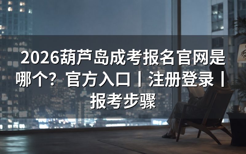 2026葫芦岛成考报名官网与官方入口
