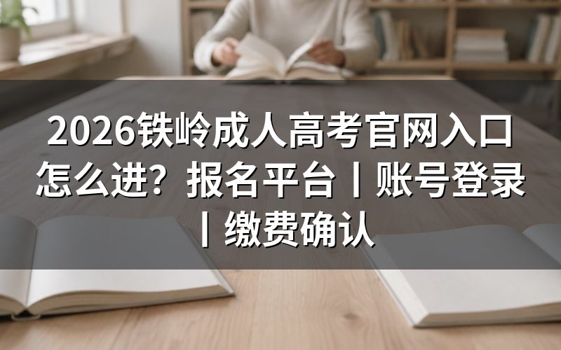 2026铁岭成人高考官网入口怎么进