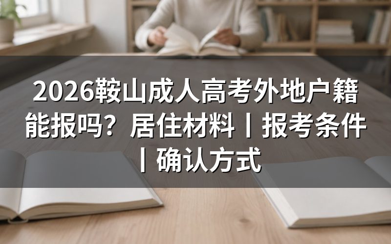一、2026鞍山成人高考外地户籍能报吗?