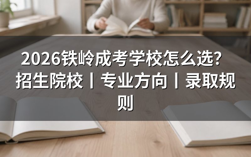 一、铁岭成考学校怎么选