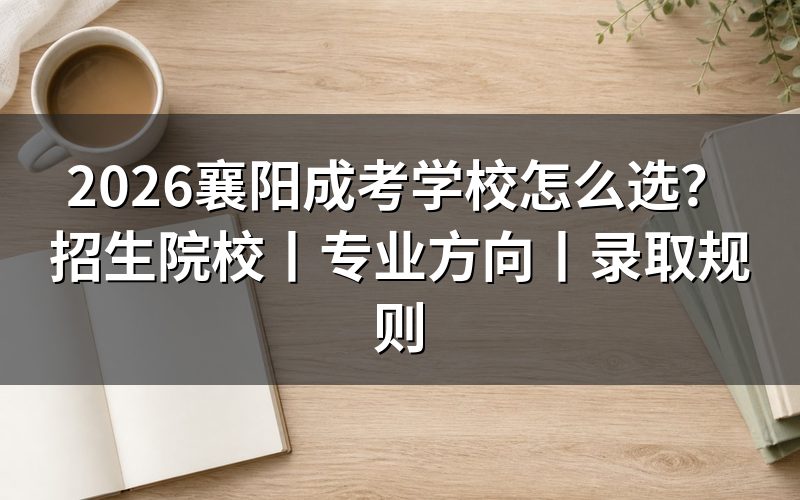 2026襄阳成考学校怎么选