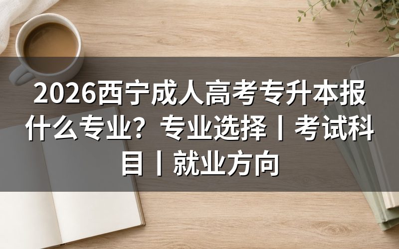 一、2026西宁成人高考专升本报什么专业更合适?