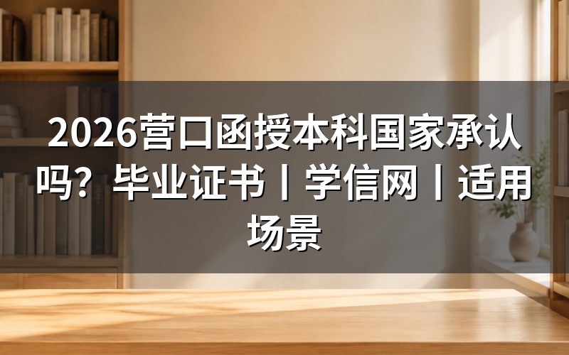 2026营口函授本科国家承认吗?