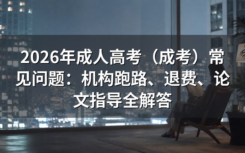 一、成考是什么?报名流程有哪些环节?