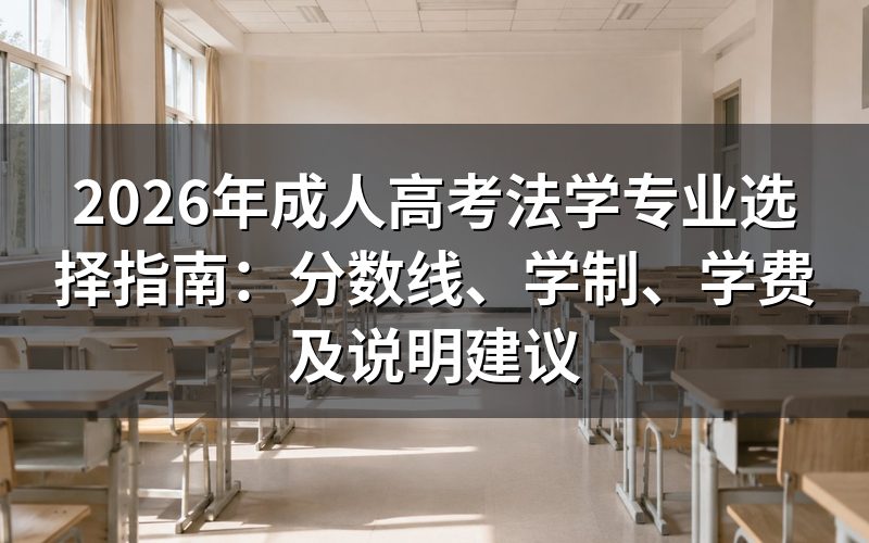 一、成人高考法学专业考什么？
