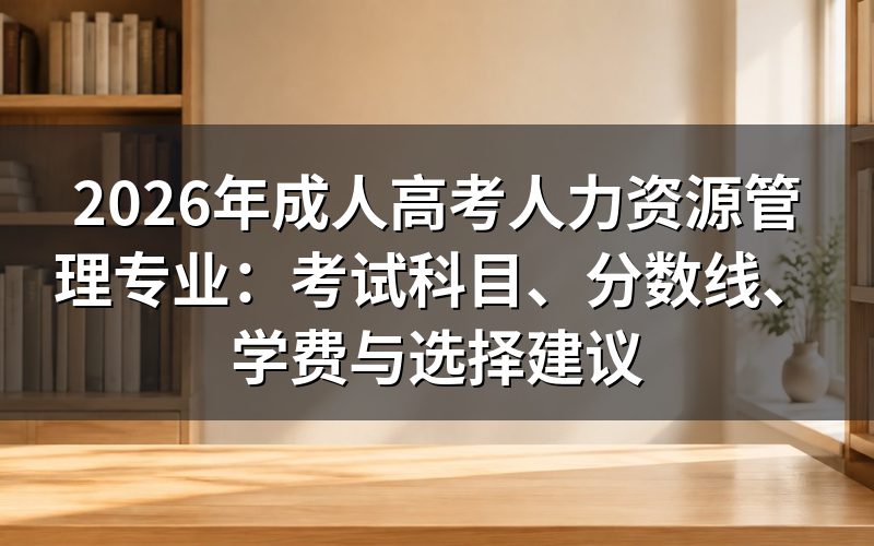人力资源管理专业考什么?