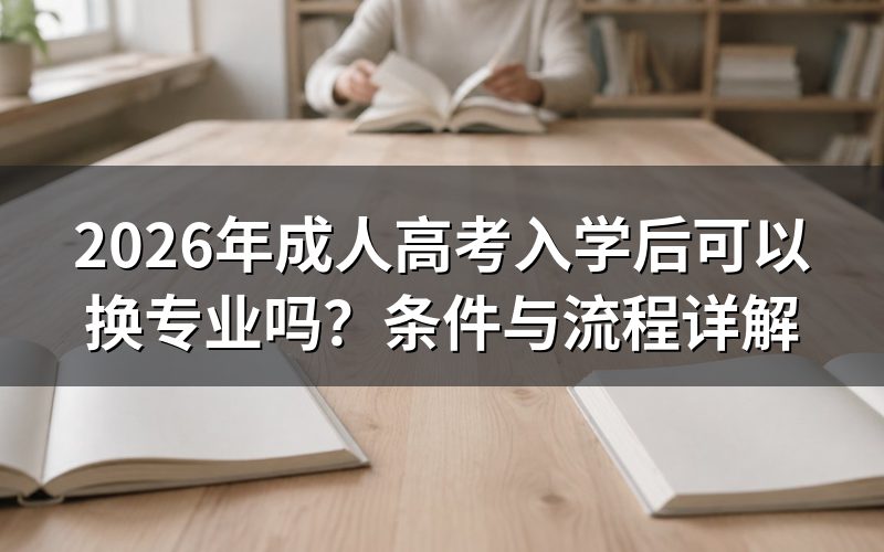 成考入学后能否换专业？