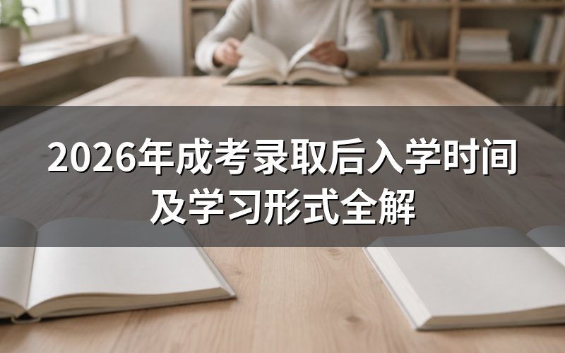 成考录取后什么时候入学?