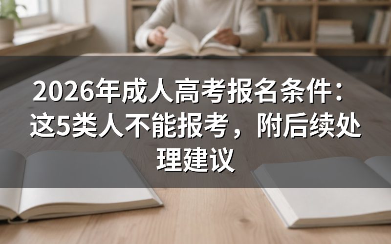 一、年龄未满18周岁,不能报考成人高考