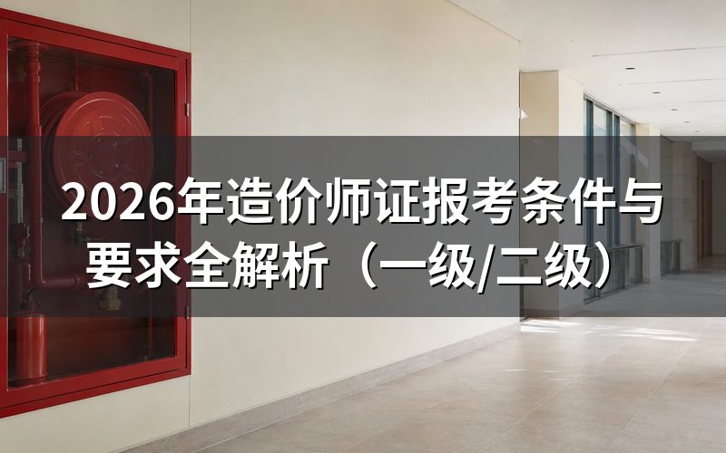 一级造价师报考条件是什么?
