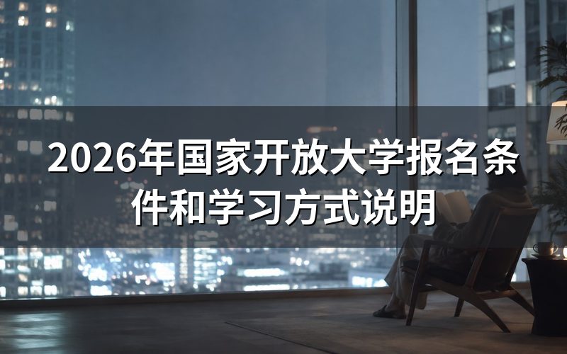 国家开放大学是什么学历形式