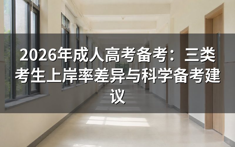 成人高考考生的三种备考状态