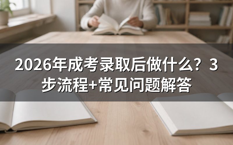 成考录取后,首先要做的事:收录取通知书