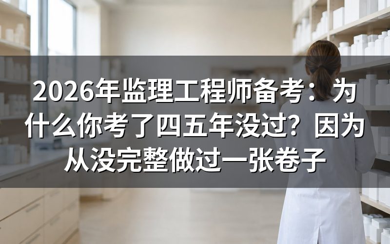 为什么你考了四五年,案例还是60分?