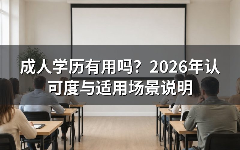 成人学历是否国家认可