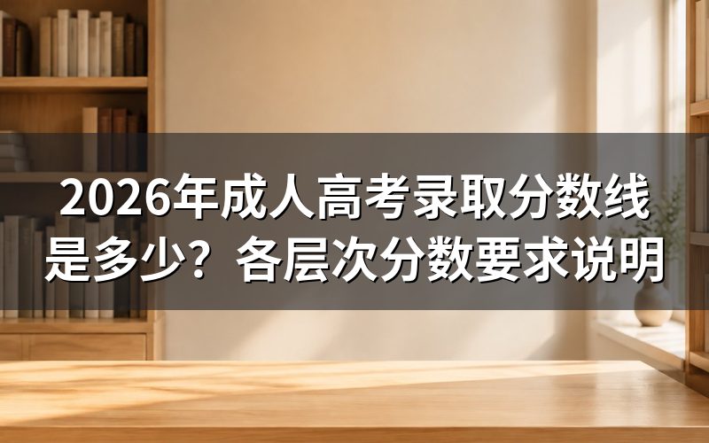 成人高考考试科目和总分构成