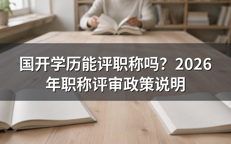 国开学历能评职称吗?