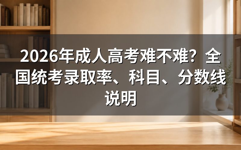 成人高考是全国统一命题吗?