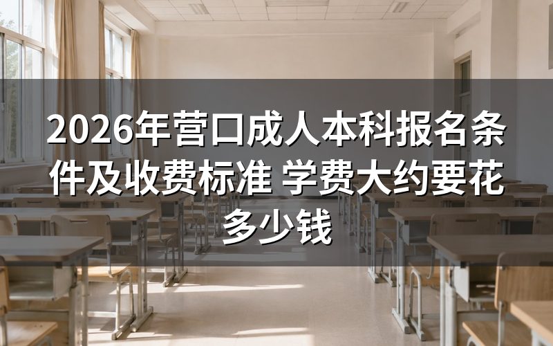 营口成人本科三种报名方式与收费对比