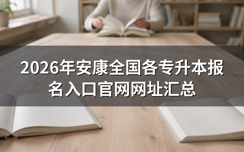 自考专升本报名入口和操作流程