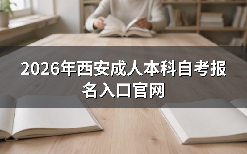 西安自考本科报名入口在哪里