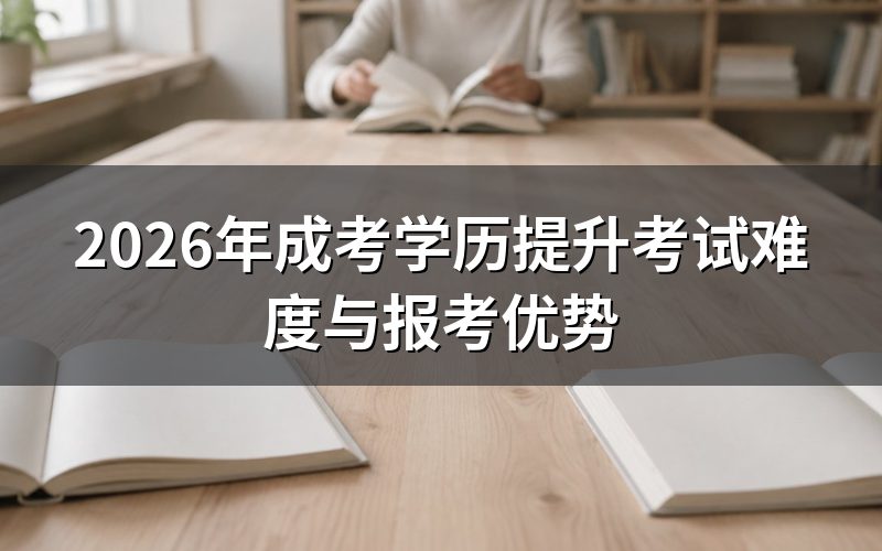 2026年成考入学考试难度分析