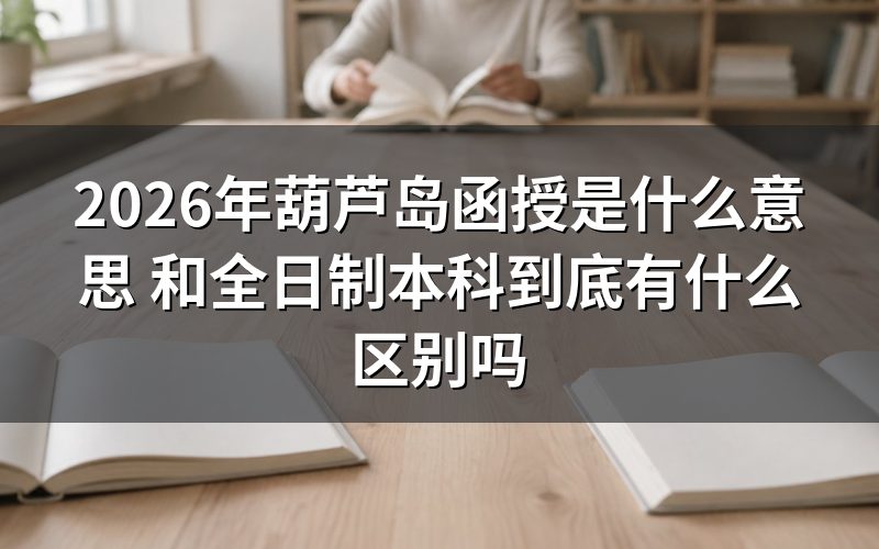 2026年葫芦岛函授是什么意思