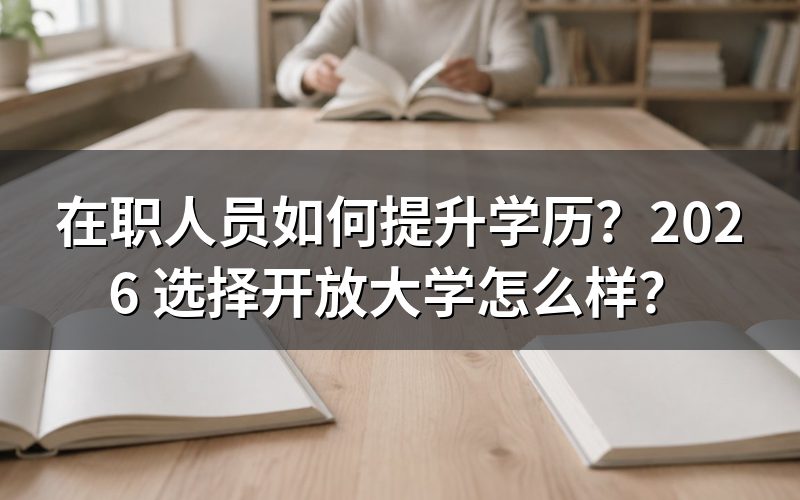 在职人员提升学历的方式